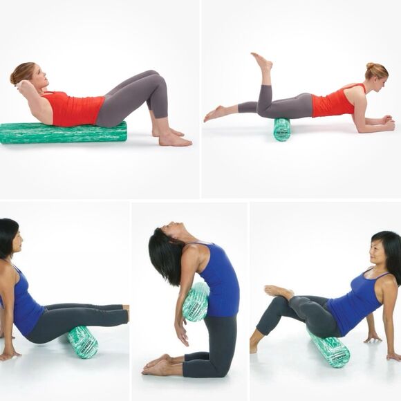 OPTP Pro-Roller Green Marble Standard Density Round Foam Roller 36 in x 6 in GUC - Picture 8 of 8